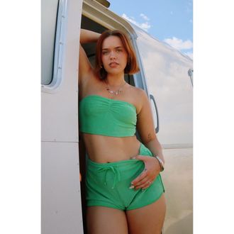 Dippin' Daisy's Swimwear Tahoe Crop Top in Pickleball Terry at Nordstrom, Size X-Large