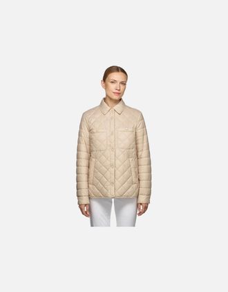 Geox Womens Geox W AMABEL Womens Brown Shirt Jacket - Size: 16