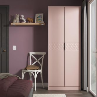 Lewis's Harlequin Double Wardrobe in Kobe Pink - Ready Assembled - Lewiss Home | TJ Hughes