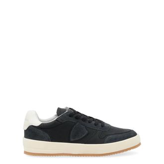 Philippe Model Sneakers, male, Black, 11 UK, Leather Sneaker with Suede Details