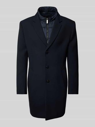 Bugatti Mantel mit Reverskragen in Marine, Gr&ouml;&szlig;e 50