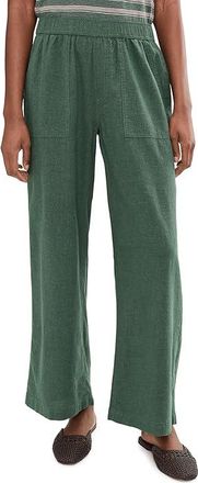 Toad&Co Taj Hemp Wide Leg Pants Womens Dress Pants Cilantro : LG (US 12-14) 27, Elastane/Hemp/Lyocell