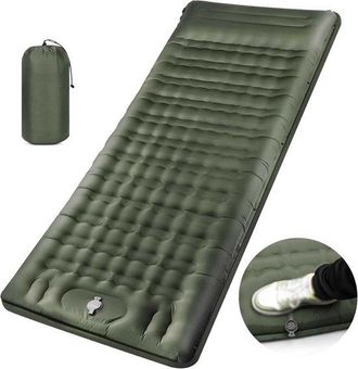 OEM Colch&oacute;n Autoinflable Para Camping, Port&aacute;til Y Compacto, Perfecto Para Actividades Al Aire Libre - Verde Oscuro