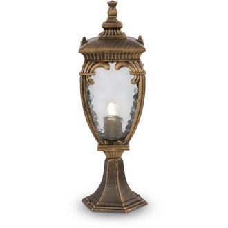 Maytoni Maytoni - Fleur Pedestal Exterior Negro Con Dorado, Ip44