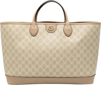 Gucci Pre-owned GG Supreme Canvas Tote Bag - Dames - Vintage Shopper - Beige - ONE Size - Vintage