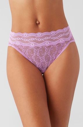 b.tempt'd by Wacoal Lace Kiss High Cut Panties in Smoky Grape at Nordstrom, Size X-Large