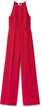 Mango Open Back Halter Neck Jumpsuit in Red at Nordstrom, Size X-Large