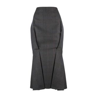 Prada Maxi Skirts, female, Brown, Size: S Maxi Skirt