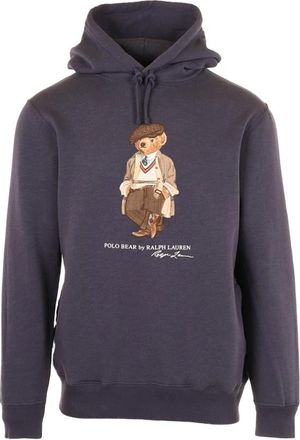Polo Ralph Lauren Blauwe Sweater met Hoodie Mouwbeer - Heren - Hoodies - Blauw - XL - Hoodies & sweatvesten