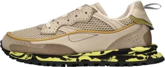 Hidnander Schoenen, Dames, Beige, 40 EU, Leer, Threedome Zero Sneakers