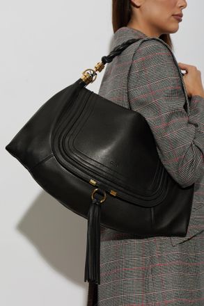 Chlo&eacute; Marcie Medium Shoulder Bag, Womens, Black