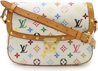 Louis Vuitton Tweedehands Canvas Louis Vuitton tassen - Dames - Vintage Schoudertas - Veelkleurig - ONE Size - Vintage