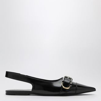 Givenchy Voyou black leather slingback