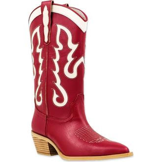Shushop Yaya Western Boot in Dark Red at Nordstrom Rack, Size 6.5