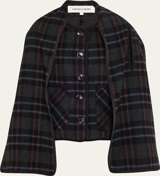 Veronica Beard Martine Dickey Scarf Coat