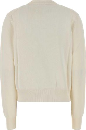 Jil Sander Womens Cardigan White Viscose Cotton Nylon