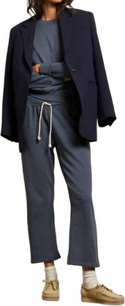 perfectwhitetee Jamaica Cropped Leg Sweatpant In Night