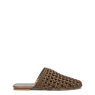 Stuart Weitzman Marina Mule - Dames - Slip ons - Groen - 38 EU - Satijn - Schoenen