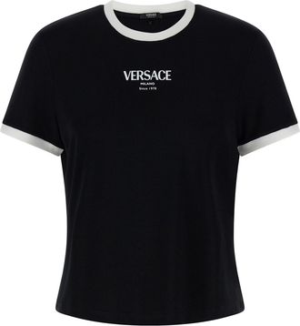 Versace Versace Logo T-Shirt White/Black