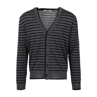Mauro Grifoni V-hals vest - Heren - Truien - Grijs - Maat: S Wol