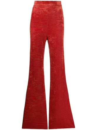 Ellery flared velvet trousers - women - Polyamide/Spandex/Elastane/Viscose - 4