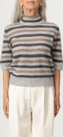 Brunello Cucinelli Maglia a lupetto in misto lana a righe Brunello Cucinelli