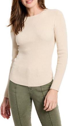 Nic+Zoe Rib Top in Sandshell at Nordstrom Rack, Size Large