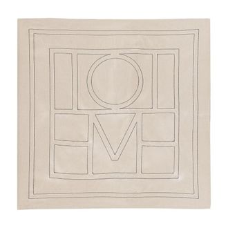 Toteme Embroidered Silk Scarf - Beige