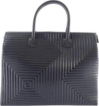 Bally Pre-owned Weekendtas - Dames - Vintage Weekendtas - Zwart - ONE Size - Leer - Vintage
