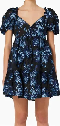 Elliatt Wandering Dress In Navy