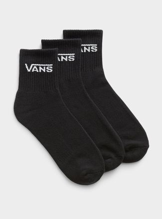 Vans Womens Contrast logo classic ankle socks 3-pack