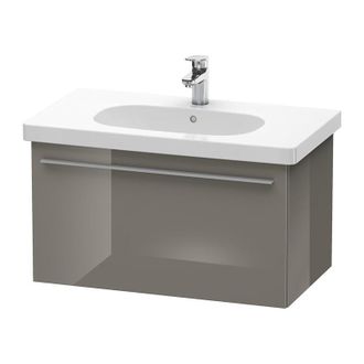 Duravit Duravit X-large Mueble De Pared 6048, 1 Extra&iacute;ble, 800mm Para C&oacute;digo D, Color (frente/cuerpo): Laca De Color Gris Franela De Alto Brillo - Xl604808989