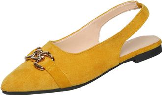 Generic Slingback Shoes for Women Casual Slip On Flats Pointed Toe Solid Color Stylish Elegant Breathable Classic Comfy Court Shoes Work Daily