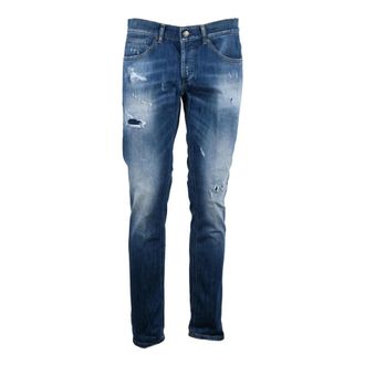 Dondup Heren, Jeans, Blauw, Maat: W33 Katoen