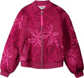 Pom Amsterdam Dames, Jassen, Rood, Maat: S Denim