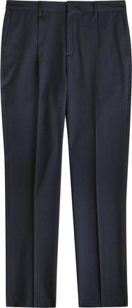 Sunspel Straight-leg Wool Trousers - Navy - 36 (W36 / XL)