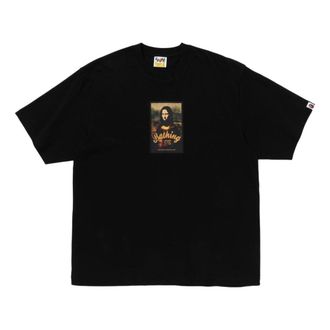 A Bathing Ape Art Print Relaxed Fit Tee Black 1K30-110-336-BLACK