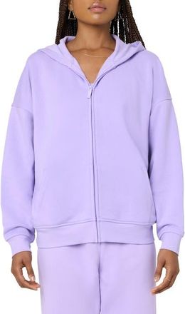 Florence By Mills Cozy Crush Oversize Zip Hoodie in Millie Lavender at Nordstrom, Size Xx-Large