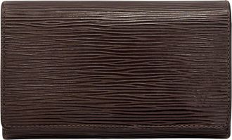 Louis Vuitton Dark Brown Moka Epi Leather Wallet (Bi-Fold) (Pre-Owned)