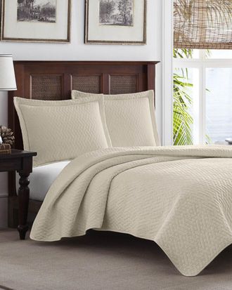 Tommy Bahama Solid Quilt Set