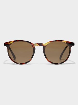 Le 31 Declan metallic-accent round sunglasses