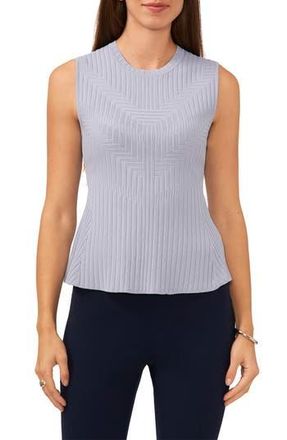 Halogen Sleeveless Peplum Sweater in Slate Blue at Nordstrom Rack, Size Large