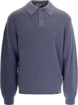 Carhartt Work in Progress Blue Shirt Collar Polos