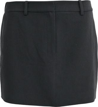 Theory Mini Trouser Skirt in Black Triacetate