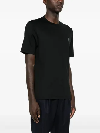 Brunello Cucinelli Mens Logo-Print Cotton T-Shirt Aw25 M