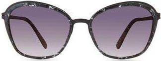 MODO Round Sunglasses in Black Marble at Nordstrom Rack