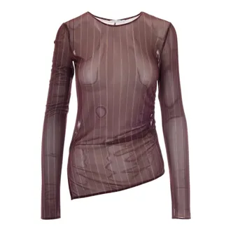 Patrizia Pepe Dames, Tops, Bruin, Maat: XS