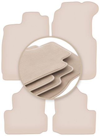 OEM Alfombrillas Beige Premium Para: Saab 900 Ii Cabrio 1994-1995