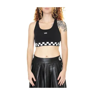 Vans Tops, Dames, Zwart, L, Katoen, Sleeveless Tops