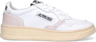 Autry White Medalist Low Perforated Leather Sneakers
